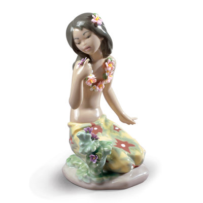 Lladro A Romp in the Garden Girl Figurine | Wayfair